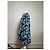 Kimono vintage in seta Balenciaga nero verde blu L - vista 2