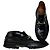 Mocassini Vintage Gucci in pelle nera e argento EU40.5 Nero