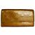Vintage Chloé Textured Leather Wallet Yellow Gold