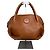 Vintage Givenchy Schultertasche aus genarbtem Leder Braun Gold