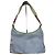 Vintage Prada Nylon Schultertasche Hellblau Gelb Silber