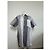Vintage Issey Miyake Gestreiftes Baumwollhemd Grau Weiß M - Ansicht 10