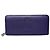 Carteira vintage Loewe em couro granulado roxo prata