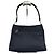Vintage Givenchy Nylon Schultertasche Schwarz Silber