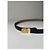 Céline Vintage Celine Medusa Head Ledergürtel Schwarz Tan Gold - Ansicht 4