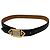 Vintage Givenchy Ledergürtel mit 4G-Logo Schwarz Gold