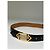 Vintage Givenchy Ledergürtel mit 4G-Logo Schwarz Gold - Ansicht 4