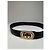 Vintage Gucci Ledergürtel mit GG Logo Schwarz Gold Silber - Ansicht 4