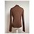 Vintage Issey Miyake Plisierter Rollkragenpullover Braun M - Ansicht 10