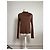 Vintage Issey Miyake Plisierter Rollkragenpullover Braun M - Ansicht 11