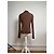 Vintage Issey Miyake Plisierter Rollkragenpullover Braun M - Ansicht 3