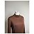Vintage Issey Miyake Plisierter Rollkragenpullover Braun M - Ansicht 7