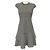 Abito Akris Punto a maniche corte a righe beige / nero