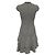 Abito Akris Punto a maniche corte a righe beige / nero - vista 3