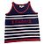 Gucci Canotta a Righe in Lana e Cashmere Bianco Rosso Blu