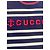 Gucci Canotta a Righe in Lana e Cashmere Bianco Rosso Blu - vista 2