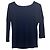 Giorgio Armani Viskose-Pullover in Dunkelblau