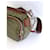 Borsa a tracolla Prada in nylon e pelle marrone e verde - vista 8