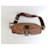 Borsa a tracolla Prada in nylon e pelle marrone e verde - vista 9
