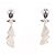 Autre Marque Orecchini a clip in oro bianco 14K D'oro