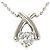Autre Marque Platinhalskette mit Diamantanhänger