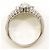Autre Marque Platin 900 Ring mit Diamanten - Ansicht 3
