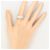Autre Marque Platin 900 Ring mit Diamanten - Ansicht 7