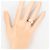 Autre Marque PT900 Platinring mit Diamant - Ansicht 6