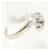 Autre Marque Platinring mit Diamant  - Ansicht 3