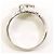 Autre Marque Platin-Ringband mit braunem Diamanten - Ansicht 3