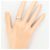 Autre Marque Platin-Ringband mit braunem Diamanten - Ansicht 7