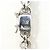 Autre Marque Bracciale charm in platino con diamanti - vista 4