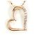 Autre Marque Collana in oro rosa 10K con diamante D'oro