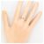 Autre Marque PT950 Platinring mit Saphir und Granat - Ansicht 5