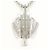 Autre Marque Platinhalskette mit Diamantanhänger