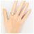 Autre Marque 14K Weißgold-Ring mit Opal und Diamant Golden - Ansicht 6