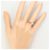 Autre Marque 10K Gelbgold-Ring mit synthetischem Stern-Rubin Golden - Ansicht 6
