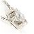 Autre Marque PT850 Platin-Halskette mit Diamant - Ansicht 2