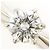 Autre Marque PT1000 Platinring mit Diamant - Ansicht 2