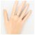 Autre Marque PT1000 Platinring mit Diamant - Ansicht 6
