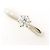 Autre Marque Anello a fascia in platino PT900 con diamante