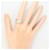 Autre Marque Platinring mit Diamant  - Ansicht 6