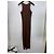 Totême Geripptes Strick-Maxikleid Braun - Ansicht 4