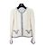 Chanel Ivory Tweed Jacket with Multicolor Trim White Multiple colors