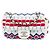 Chanel Extra Mini Flap Bag aus Kaschmir Multicolor Pink Weiß Rot Blau Gelb