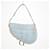 Dior Saddle Sac en Denim Bleu Clair et Cuir Beige  - vue 3