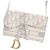 Borsa Dior Saddle in tela Dior Oblique Beige Grigio - vista 2