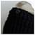 Chanel Strickpullover Schwarz mit Seidenvolant-Bündchen Weiß  - Ansicht 6