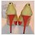 Stuart Weitzman Décolleté Peep-Toe Gialle e Rosse Rosso Giallo - vista 3