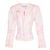 Chaqueta Christian Dior de algodón blanco con estampado floral rosa - vista 6